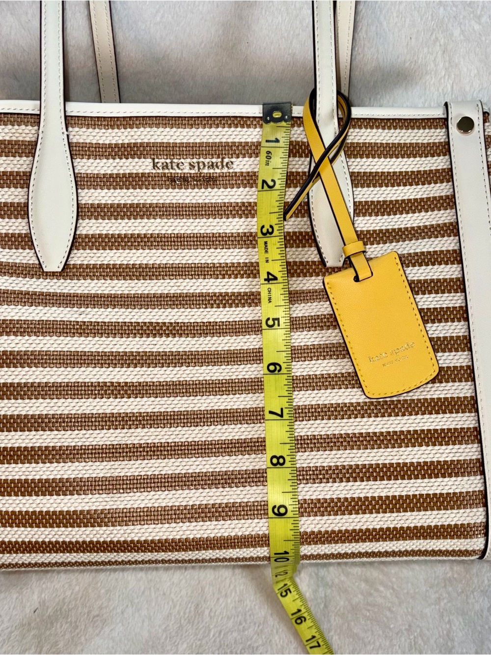 Kate Spade Market Striped Medium Tote Bag - Picture 11 of 13